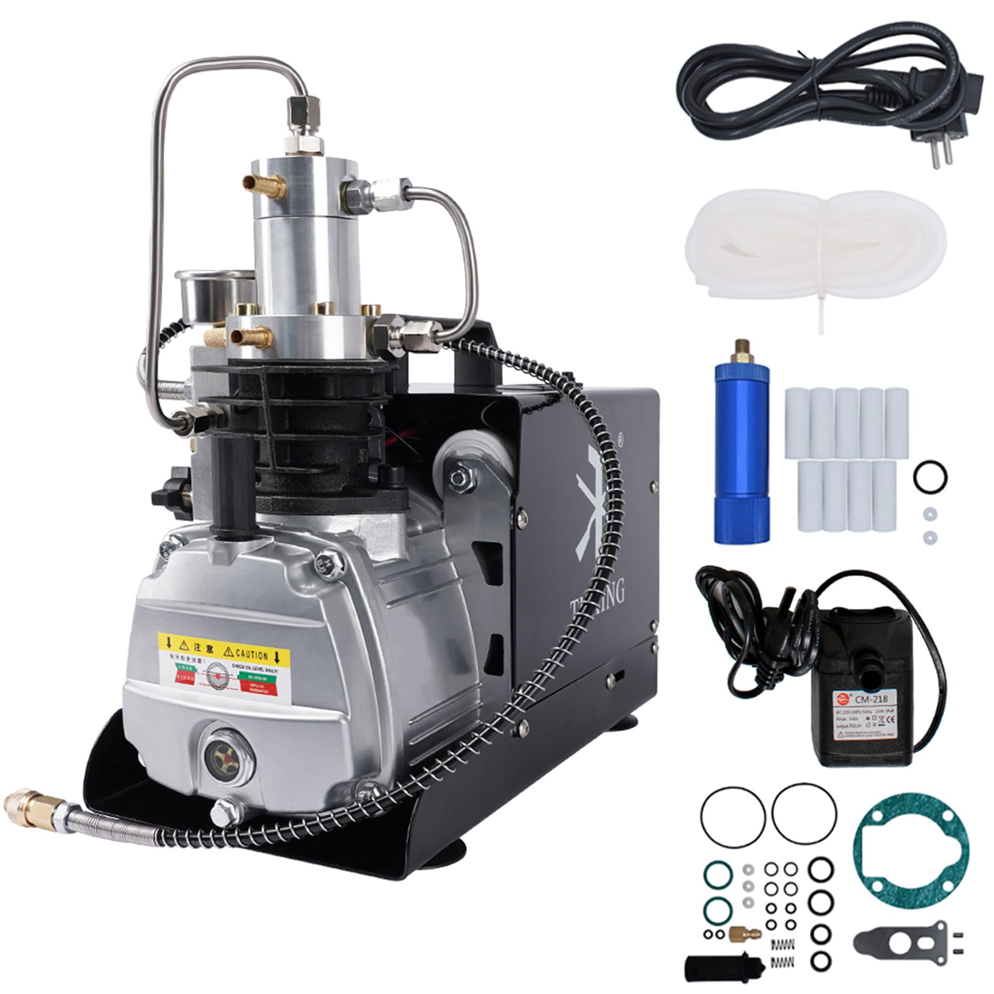 Amazon | TUXING Pcp コンプレッサー、4500 psi 調節可能な自動停止